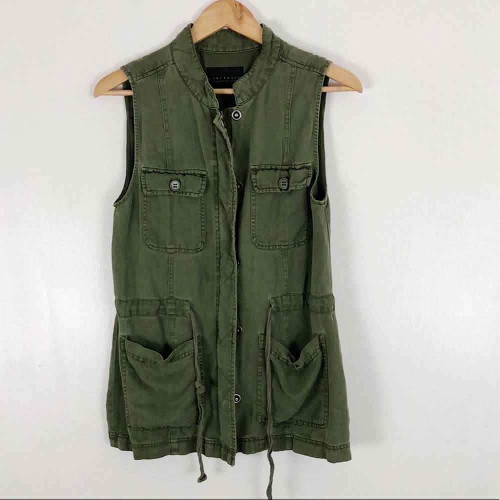 Sanctuary Canyon Military Vest in Cactus Sz M